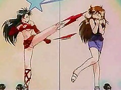 Hentai Asian cartoons feature sexy female superheroes
