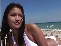 My Thai girl on the beach